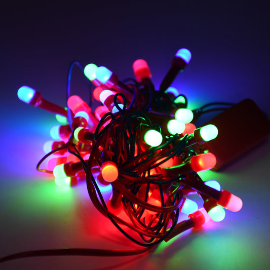 8342 9mtr Home Decoration Diwali  Wedding Led Christmas String Light Indoor And Outdoor Light Festival Decoration Led String Light Multi-color Light 8mm (90l 9 Mtr)
